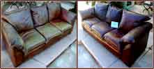Worn & faded sofa